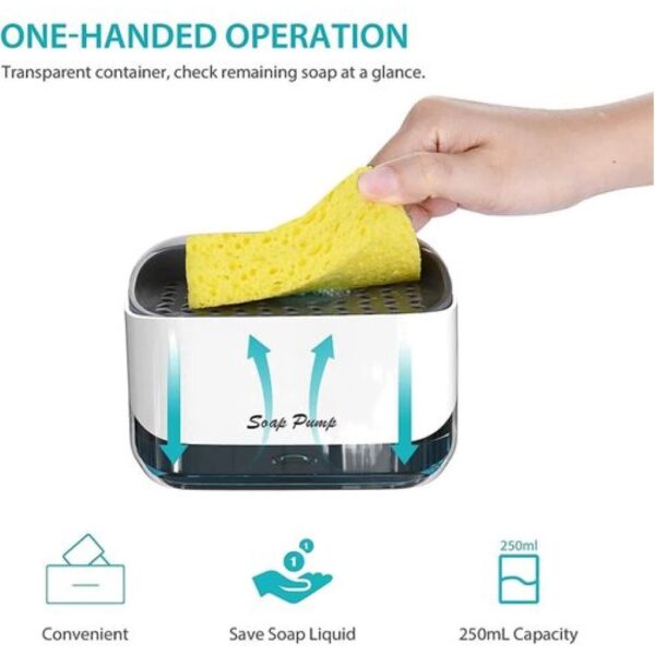 DISPENSADOR DE JABON LIQUIDO MODELO CURVO