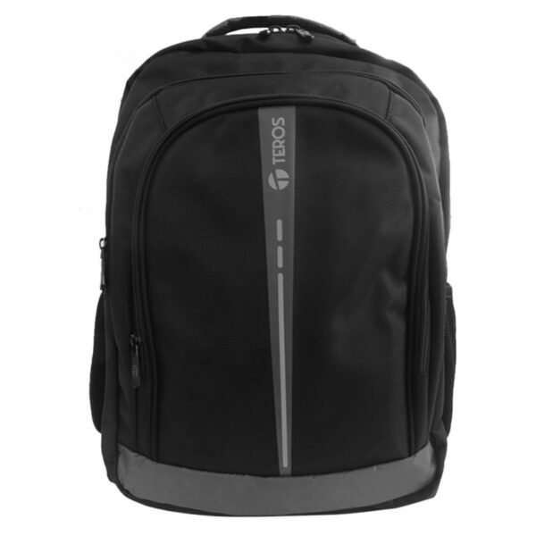 Mochila Teros TE-IDS18570, Poliéster, notebook hasta 15.6", negro.
